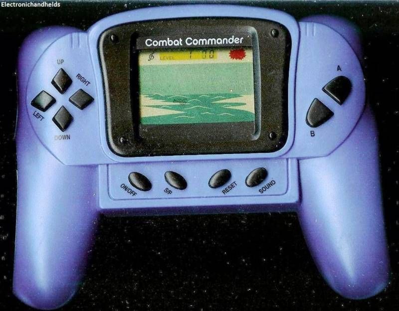 COMBAT COMMANDER electronic handheld game BY TECHNO SOURCE. Game has 