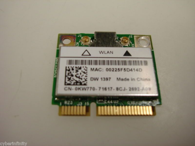 Dell DW1397 KW770 WLAN Wireless 802.11b/g Card  