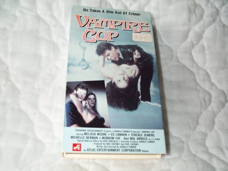 VAMPIRE COP VHS OOP MELISSA MOORE SLEAZE HORROR B MOVIE  