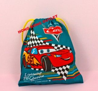 Disney Pixar Car Drawstring Bag Pouch C13e  