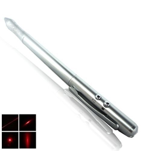 Ultra Powerful Red Laser Pointer Pen Beam Light Silver NEW  
