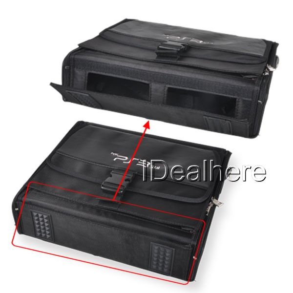   Travel Carrying Bag Case for Sony PS3 Slim Console Accessory Black