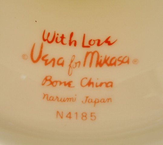 VERA for Mikasa WITH LOVE bone china Footed Cake Plate Stand Tidbit 