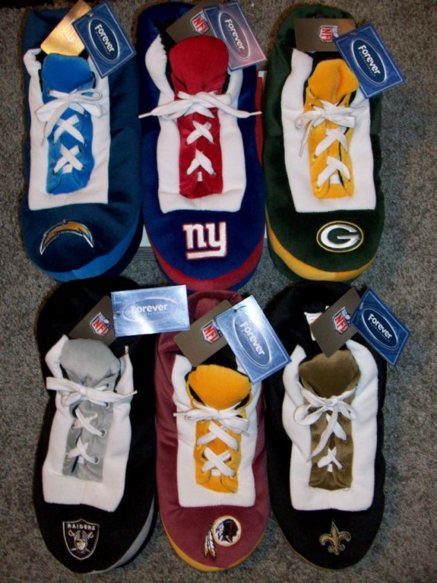 NFL PICK YOUR TEAM SNEAKER SLIPPERS NWT  