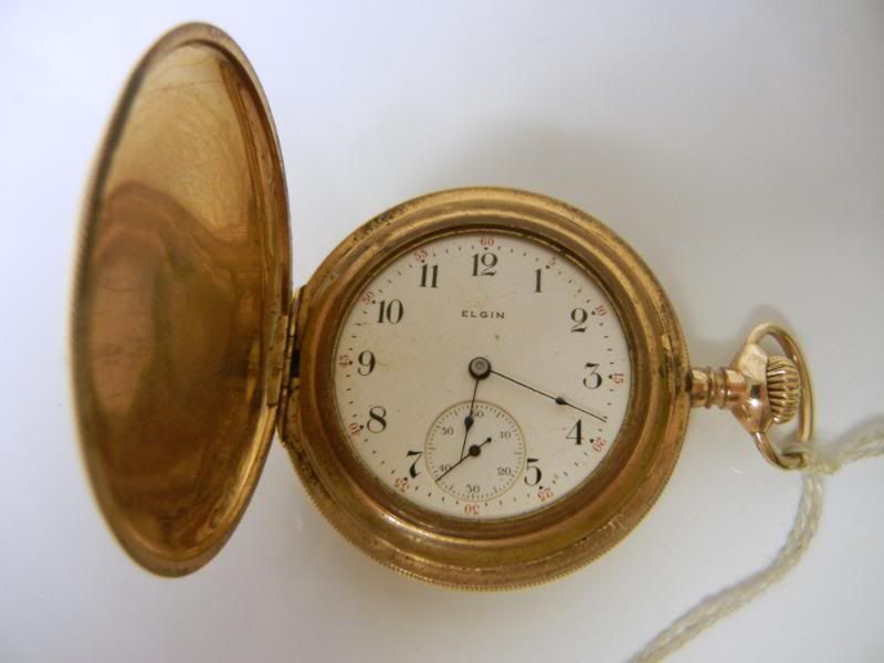 Antique Elgin Gold Filled Pocket Watch Working Condition  
