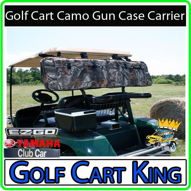 Camo Gun Case Carrier EZGO, Club Car, Yamaha Golf Cart  