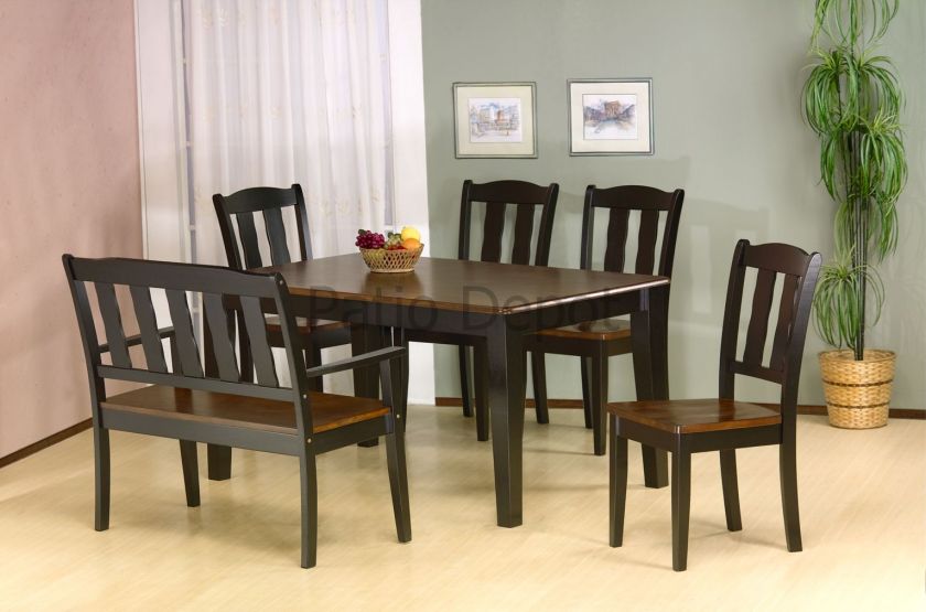 PRIMO INTERNATIONAL 7700 DINING SET TABLE CHAIRS BENCH  