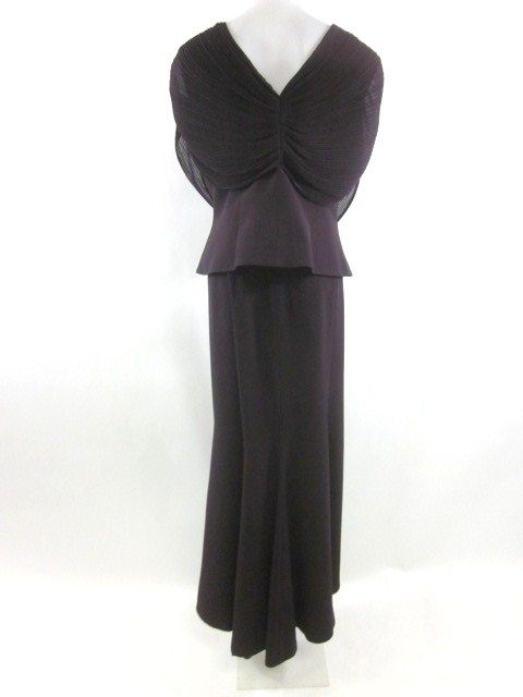 NWT DAYMOR COUTURE Brown 2 Piece Formal Skirt Blouse 12  