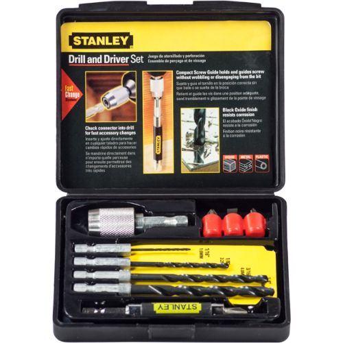 Stanley 10 Piece Fast Change Drill And Drive Set 051667031241  