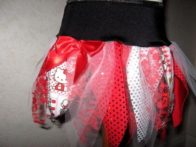Red,White,Pink,Blue Hello Kitty,Pebbles ,Lace,Goth,Fairy Tutu Skirt 