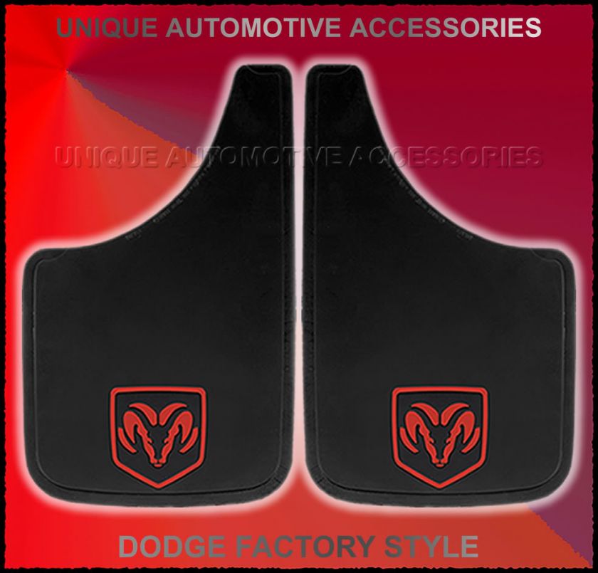 2PC DODGE 9X15 MUD GUARDS FLAPS FOR TRUCKS & SUV  