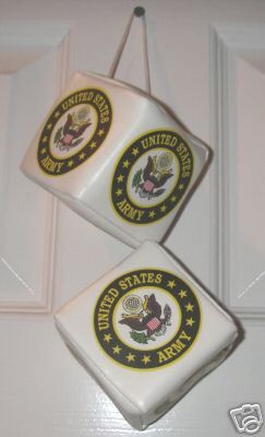 US Army Seal Crest Rear View Mirror Dice Set Auto NEW  