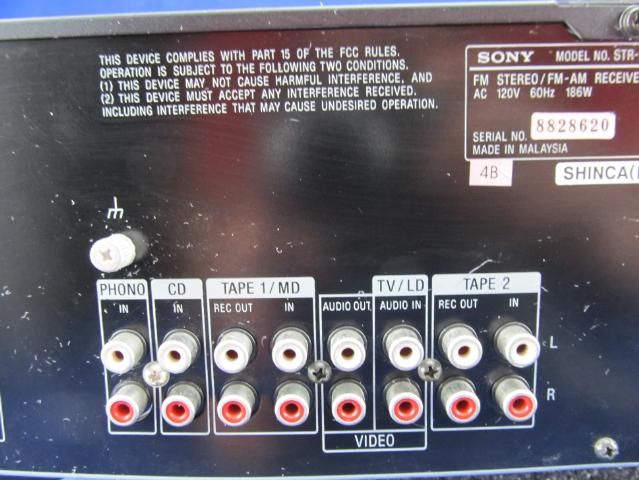 You are viewing a Sony STR D315 FM Stereo FM AM Receiver